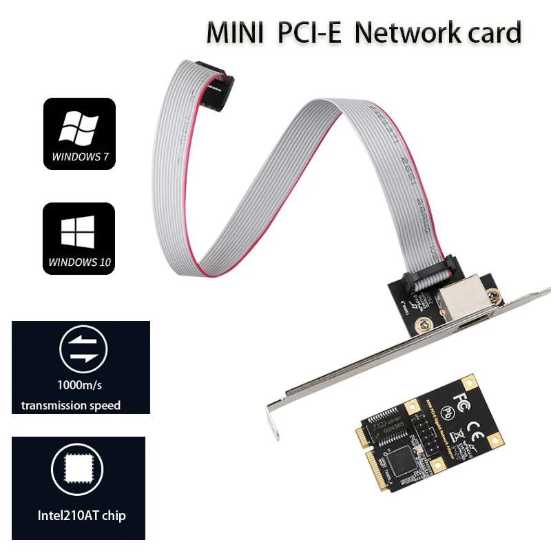 Игровая карта PCIE для настольного компьютера Mini PCI-E Гигабитная сетевая карта Сетевой адаптер RJ-45 LAN-адаптер Fast Ethernet Lan Card
Игровая карта PCIE для настольного компьютера Mini PCI-E Гигабитная сетевая карта Сетевой адаптер RJ-45 LAN-адаптер Fast Ethernet Lan Card