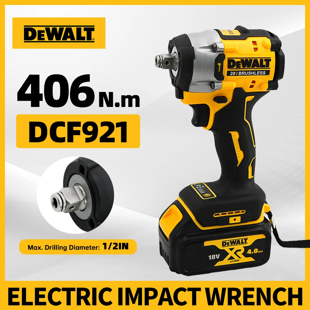 Dewalt DCF921 Аккумуляторный электрический бесщеточный ударный гайковерт Светодиодный светильник с высоким крутящим моментом 406 Нм Легкий профессиональный электроинструмент
Dewalt DCF921 Аккумуляторный электрический бесщеточный ударный гайковерт Светодиодный светильник с высоким крутящим моментом 406 Нм Легкий профессиональный электроинструмент