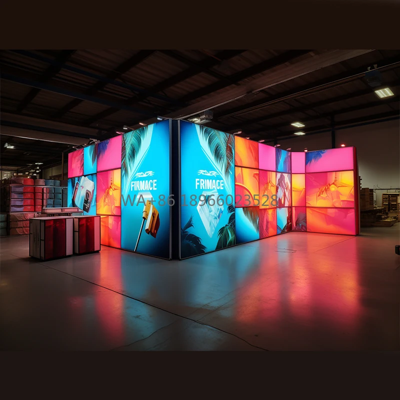Exhibition Booth System Portable Modular Illuminating Backlit Banner Light Box Booth Stand
Exhibition Booth System Portable Modular Illuminating Backlit Banner Light Box Booth Stand