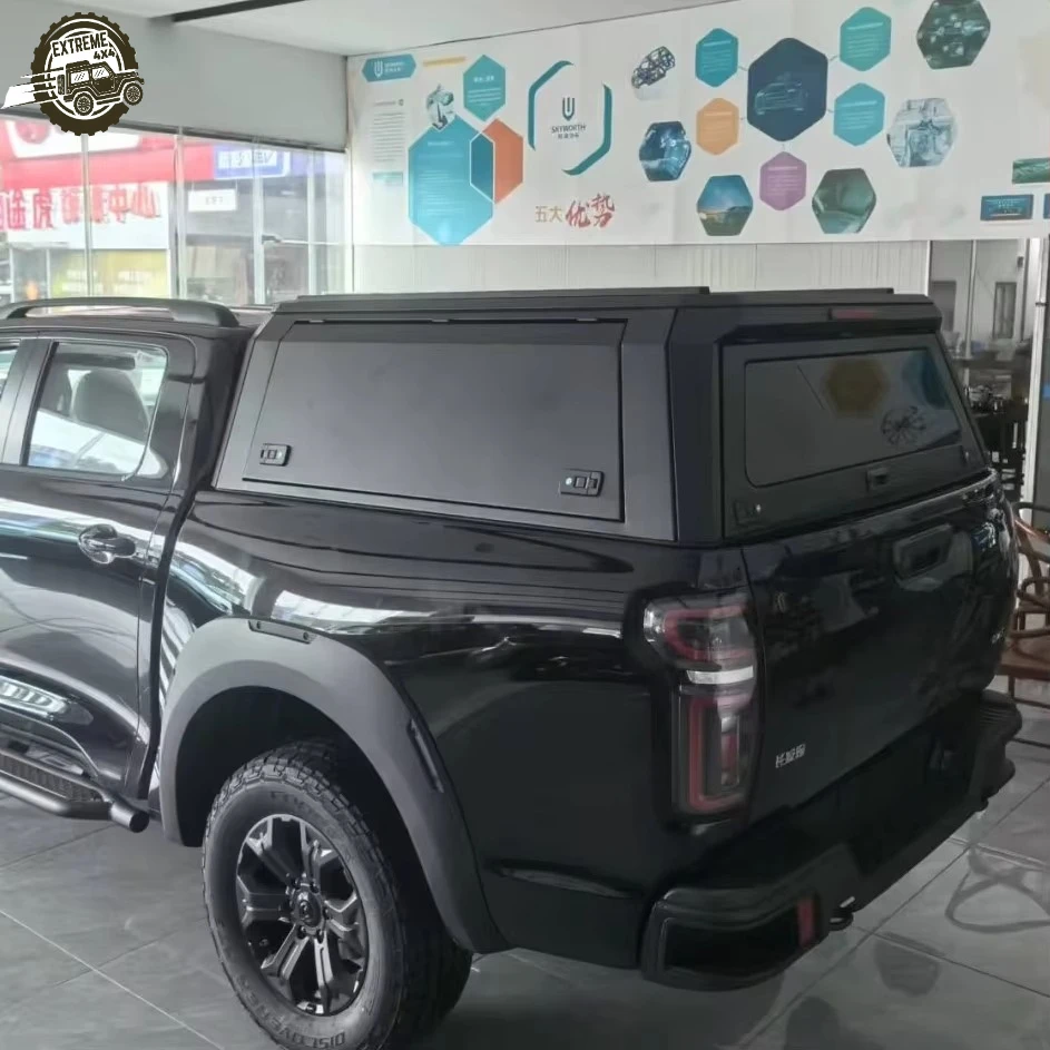 EXTREME Wholesale Instock Hardtop Black Canopy Aluminum Alloy Topper Camper Pickup 4x4 Pickup Truck Canopy for GWM Poer 2020+
EXTREME Wholesale Instock Hardtop Black Canopy Aluminum Alloy Topper Camper Pickup 4x4 Pickup Truck Canopy for GWM Poer 2020+