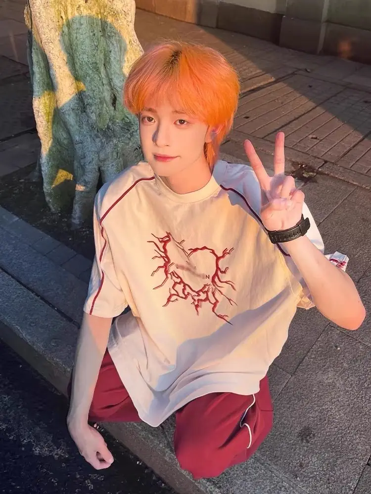 Foufurieux American High Street Loose Casual T-shirt Men Clothing Summer O-neck Short Sleeve Couple Oversized Tshirt Men Tops
Foufurieux American High Street Loose Casual T-shirt Men Clothing Summer O-neck Short Sleeve Couple Oversized Tshirt Men Tops
