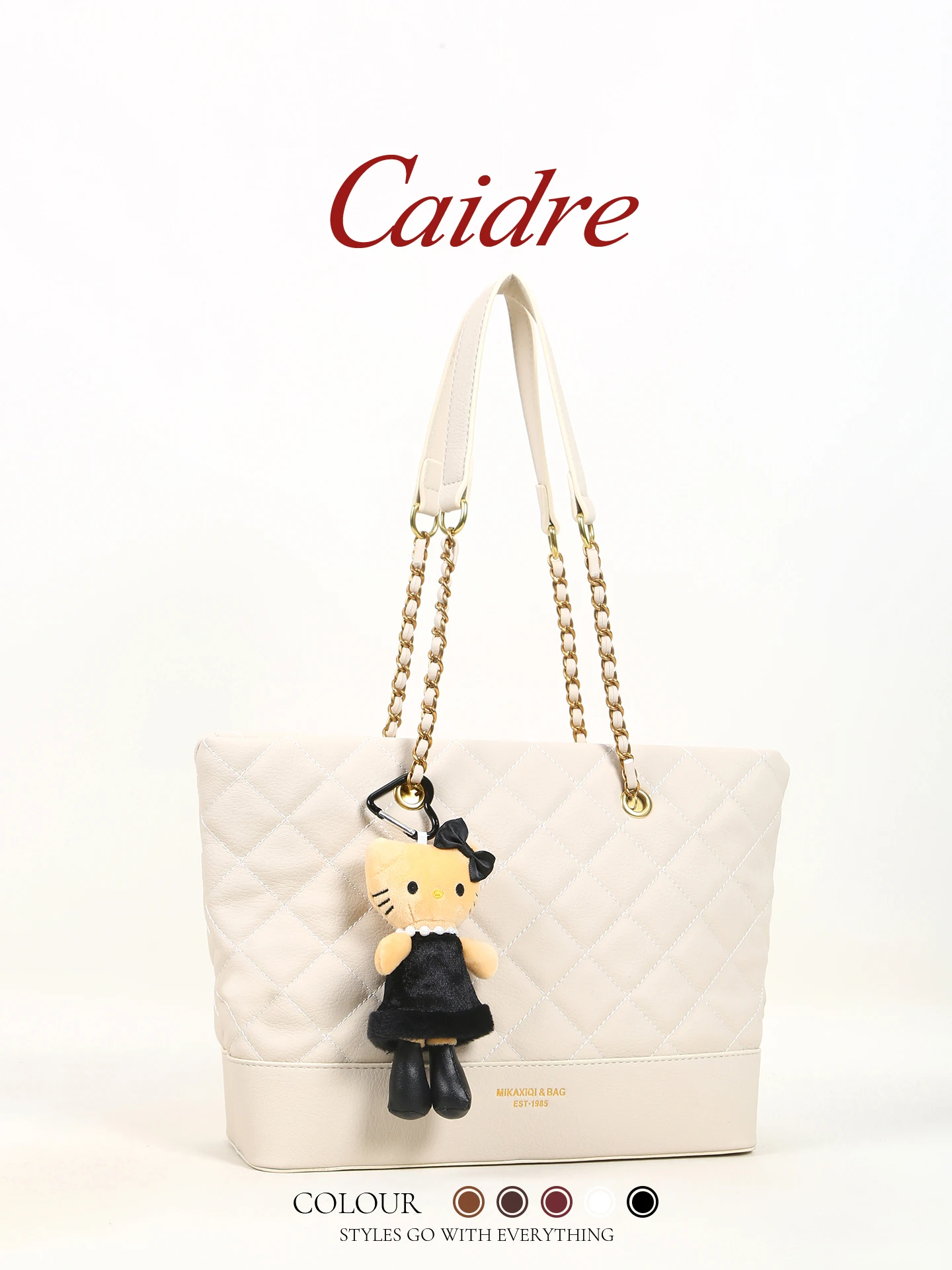 Caidre Cute Diamond Chain Single Shoulder Bag Women's Birthday Gift Large Capacity Tote Bag Commuting Handbag Korean Style
Caidre Cute Diamond Chain Single Shoulder Bag Women's Birthday Gift Large Capacity Tote Bag Commuting Handbag Korean Style