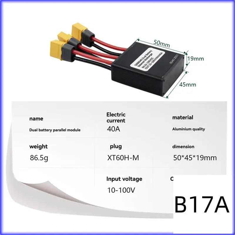 BT-Electric Bicycle Dual Battery Balanced Discharge Module 40A 10V-100V Ebike Accessories
BT-Electric Bicycle Dual Battery Balanced Discharge Module 40A 10V-100V Ebike Accessories