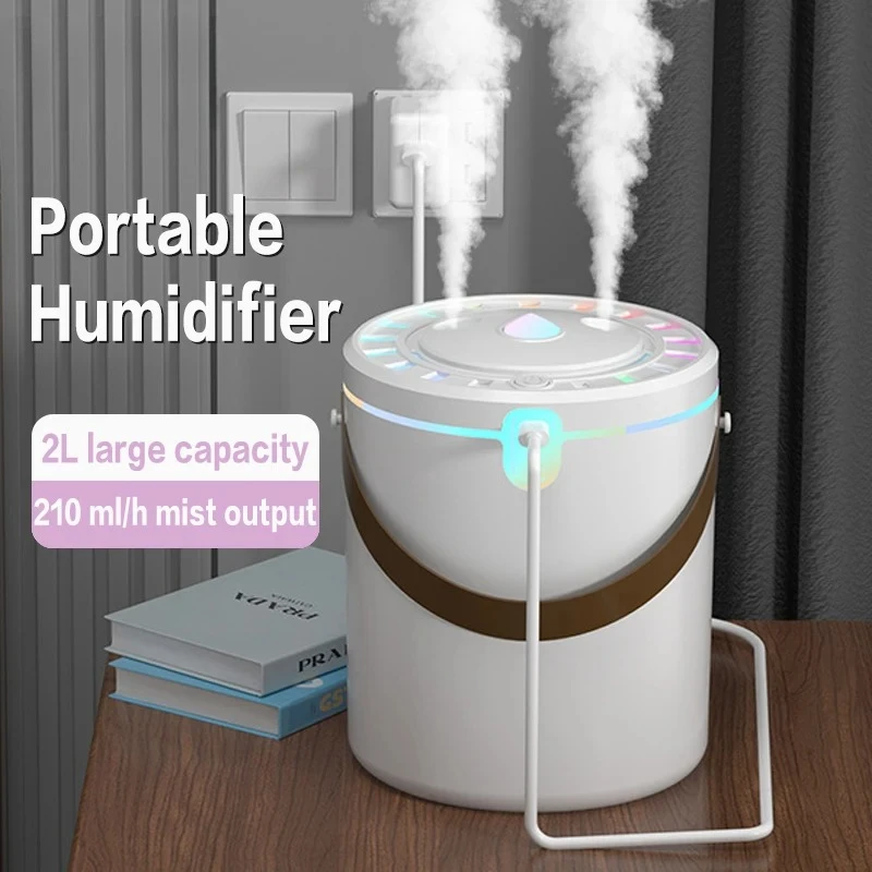 Новый портативный увлажнитель воздуха 2 л с технологией двухструйного распыления, зарядкой Type-C, функцией ароматерапии и подсветкой
Новый портативный увлажнитель воздуха 2 л с технологией двухструйного распыления, зарядкой Type-C, функцией ароматерапии и подсветкой
