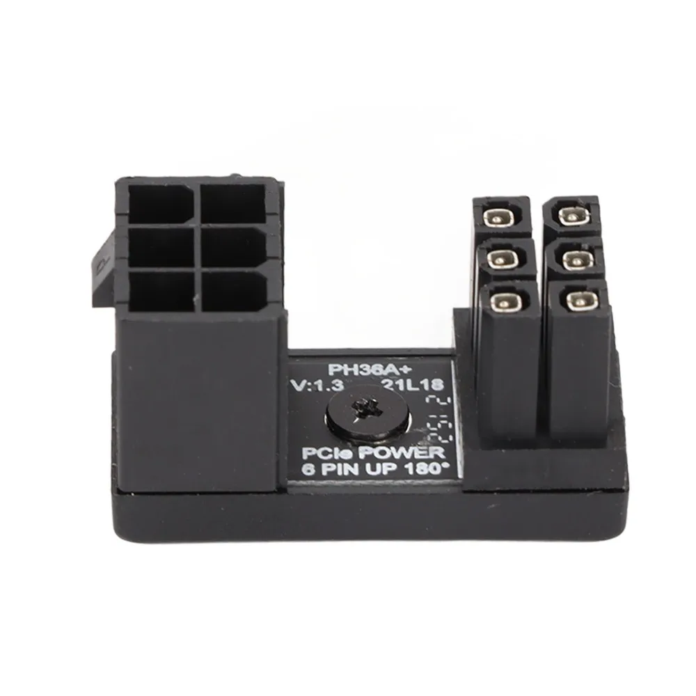 2PCS 180 Degree 6 Pin Female To 6pin Male Adapter PH36A+ Welded Firmly Graphics Card Adapter Angled Power Adapter Mainboard
2PCS 180 Degree 6 Pin Female To 6pin Male Adapter PH36A+ Welded Firmly Graphics Card Adapter Angled Power Adapter Mainboard
