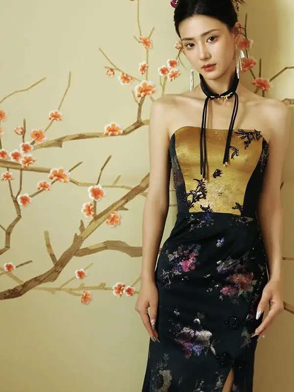 New Chinese Sle Morning Robe Women's Wedding Dr Sensation Design Small ence National Sle Tube Top Improved Version...
New Chinese Sle Morning Robe Women's Wedding Dr Sensation Design Small ence National Sle Tube Top Improved Version...