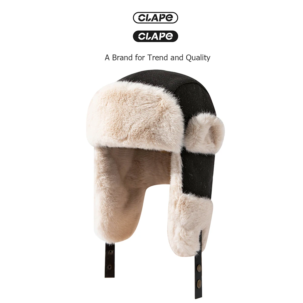 Clape Warm Winter Earflap Hat Classic Russian Ushanka Hats Windproof Trapper Hat Outdoor Ski Bomber Hat for Men Women
Clape Warm Winter Earflap Hat Classic Russian Ushanka Hats Windproof Trapper Hat Outdoor Ski Bomber Hat for Men Women