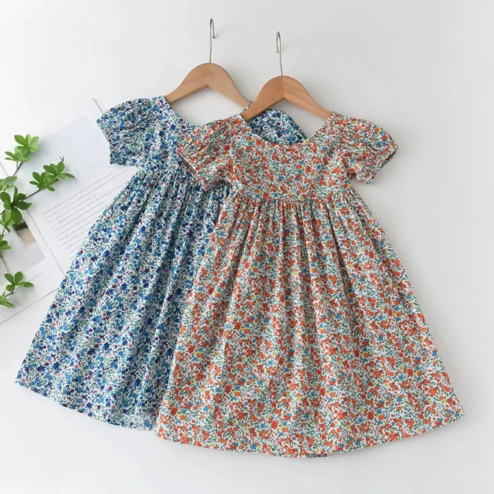 Summer New Bubble Sleeve Floral Dress for Girls Aged 3-7 Casual Countryside Style Korean Version for Daily Wear
Summer New Bubble Sleeve Floral Dress for Girls Aged 3-7 Casual Countryside Style Korean Version for Daily Wear