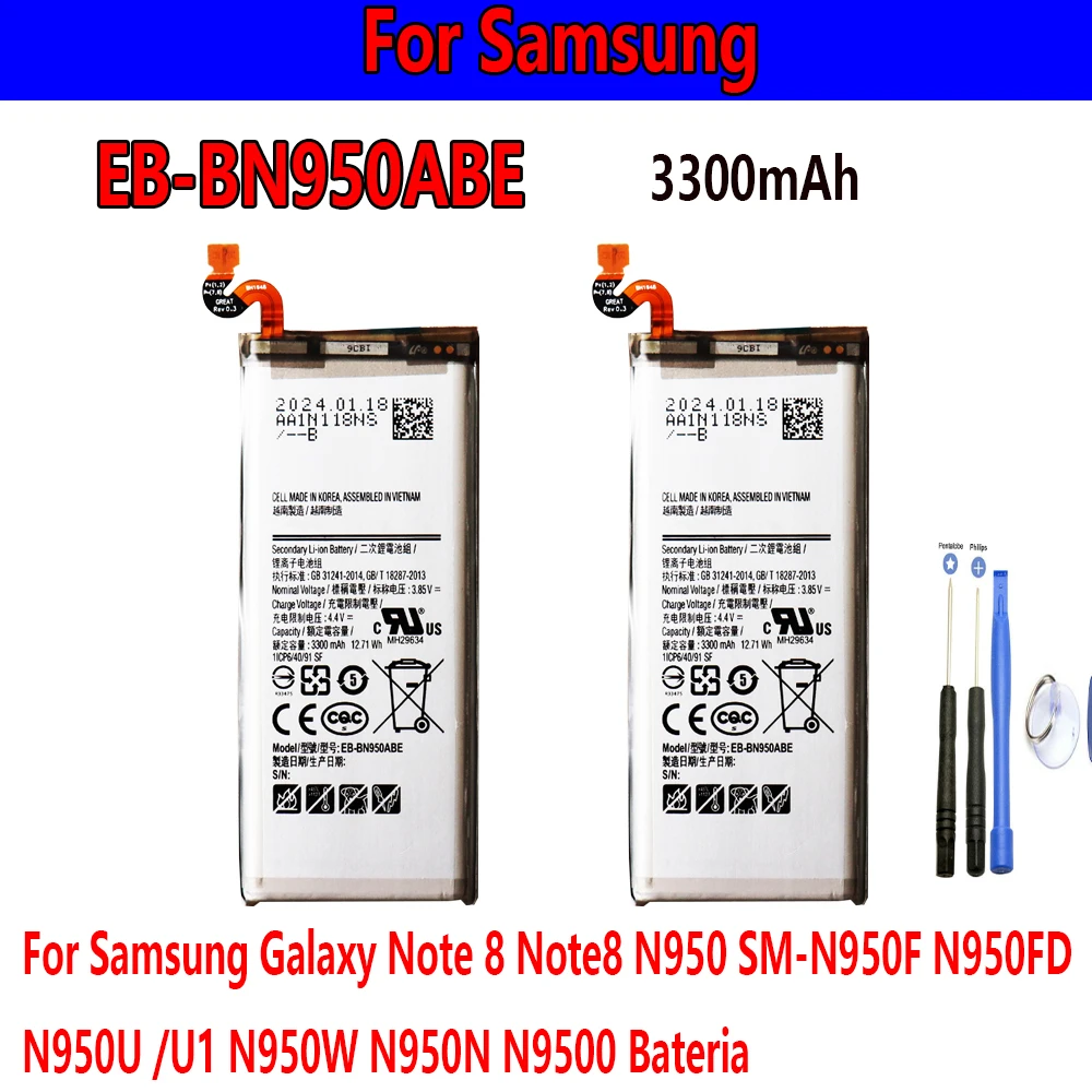 2025year Orginal EB-BG955ABA EB-BG955ABE 3500mAh Battery For Samsung Galaxy S8 Plus+ G9550 G955 G955F/A G955T G955S G955P
2025year Orginal EB-BG955ABA EB-BG955ABE 3500mAh Battery For Samsung Galaxy S8 Plus+ G9550 G955 G955F/A G955T G955S G955P