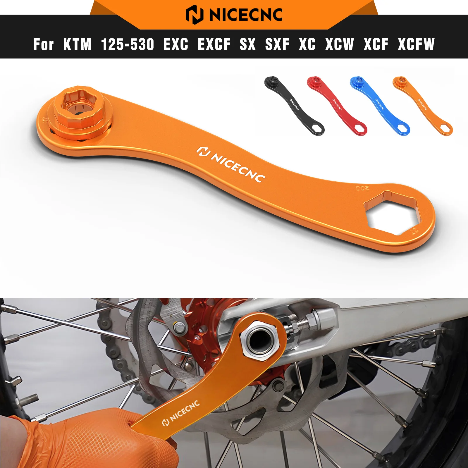 For KTM EXC 300 1998-2023 17-27-32MM Front Rear Wheel Axle Wrench Removal Tool For KTM EXC-F 350 XCW 500 SX 125 SXF 450 XC XCF
For KTM EXC 300 1998-2023 17-27-32MM Front Rear Wheel Axle Wrench Removal Tool For KTM EXC-F 350 XCW 500 SX 125 SXF 450 XC XCF