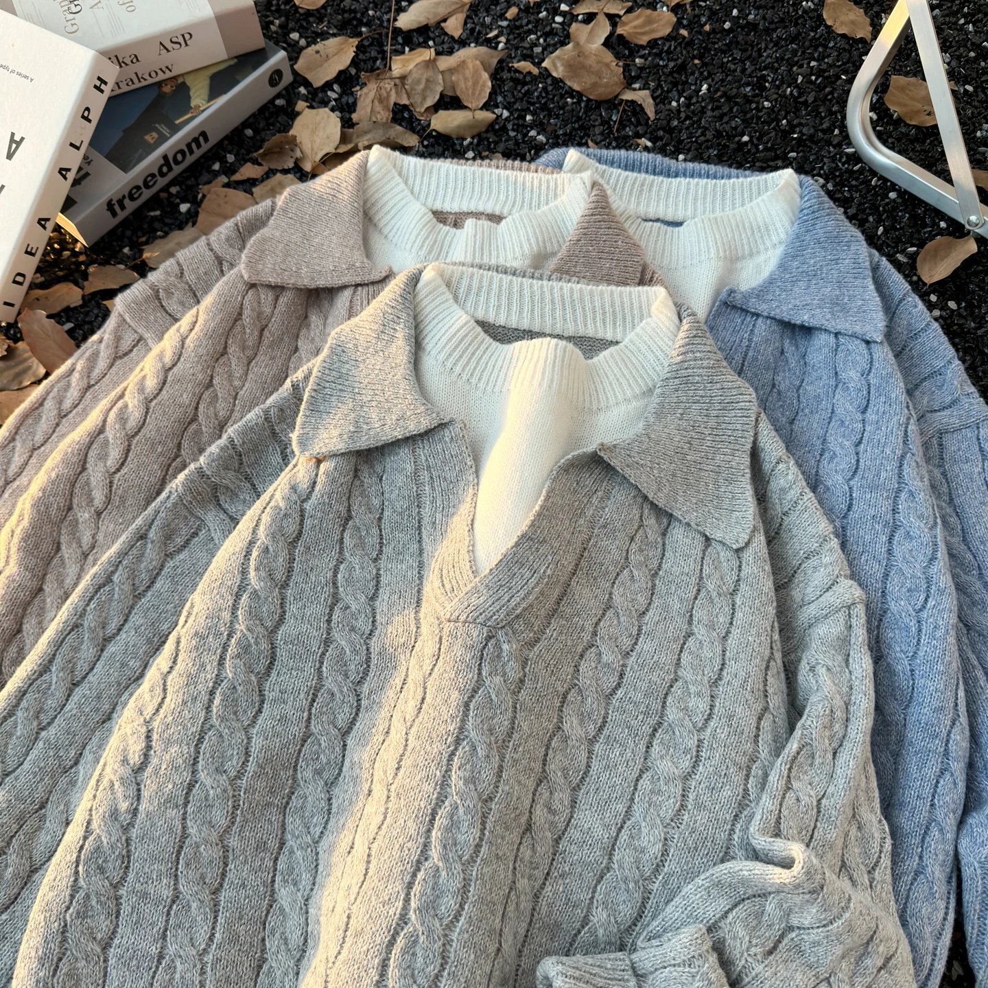 Мужской свободный вязаный свитер с узором косы, повседневный осенне-зимний свитшот для пар, удобная уютная верхняя одежда
Мужской свободный вязаный свитер с узором косы, повседневный осенне-зимний свитшот для пар, удобная уютная верхняя одежда