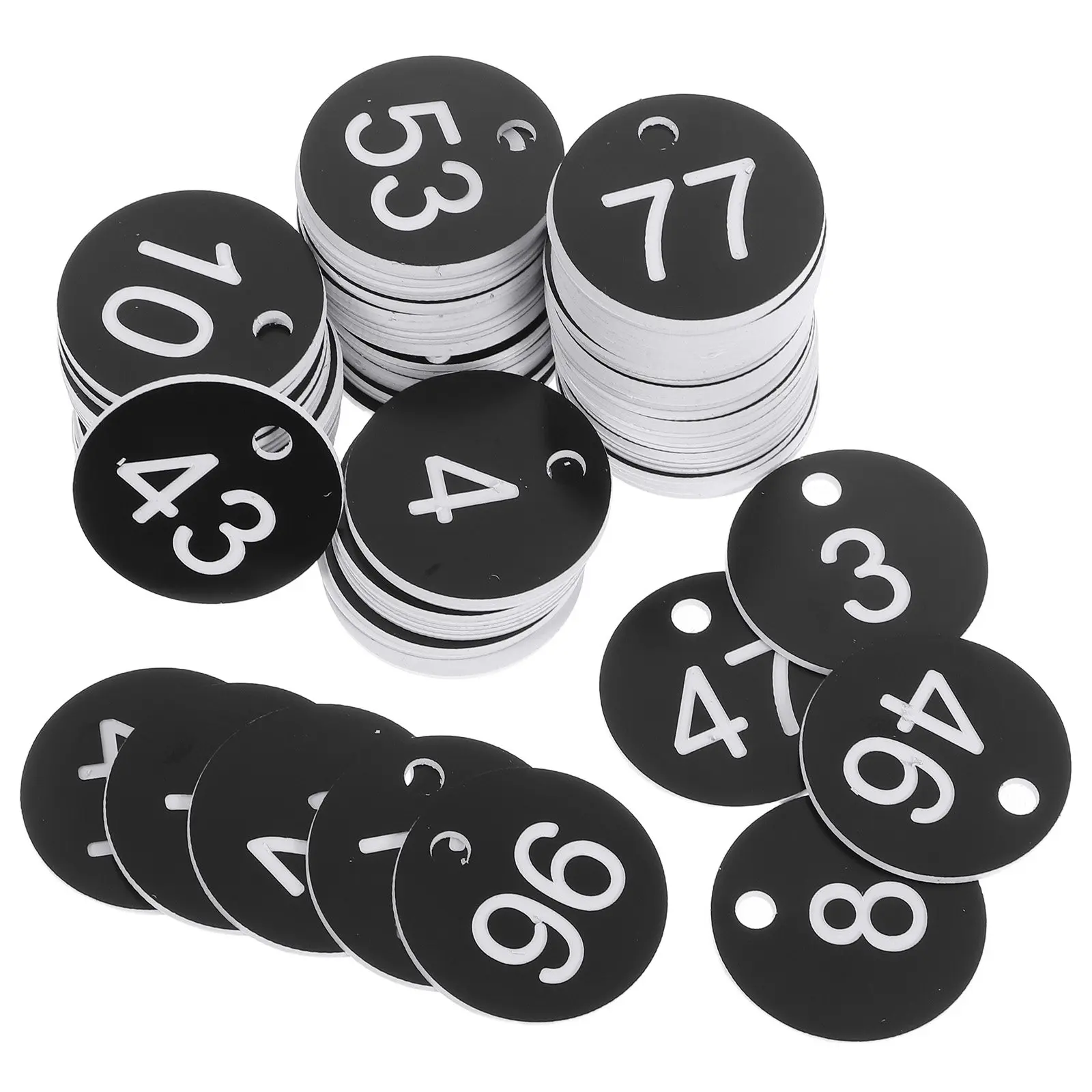100Pcs Clear Numbered Plastic Tags Round Shape Pre-Punched Holes for Keychain Luggage Id Desk Marking Bars Clubs Hotels Valves
100Pcs Clear Numbered Plastic Tags Round Shape Pre-Punched Holes for Keychain Luggage Id Desk Marking Bars Clubs Hotels Valves