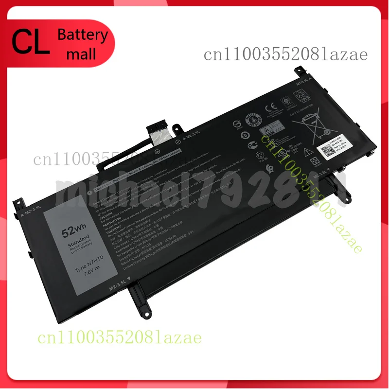 New N7HT0 Battery Compatible with for Dell Latitude 9510 2-in-1 TVKGH 0HYMNG 089GNG
New N7HT0 Battery Compatible with for Dell Latitude 9510 2-in-1 TVKGH 0HYMNG 089GNG