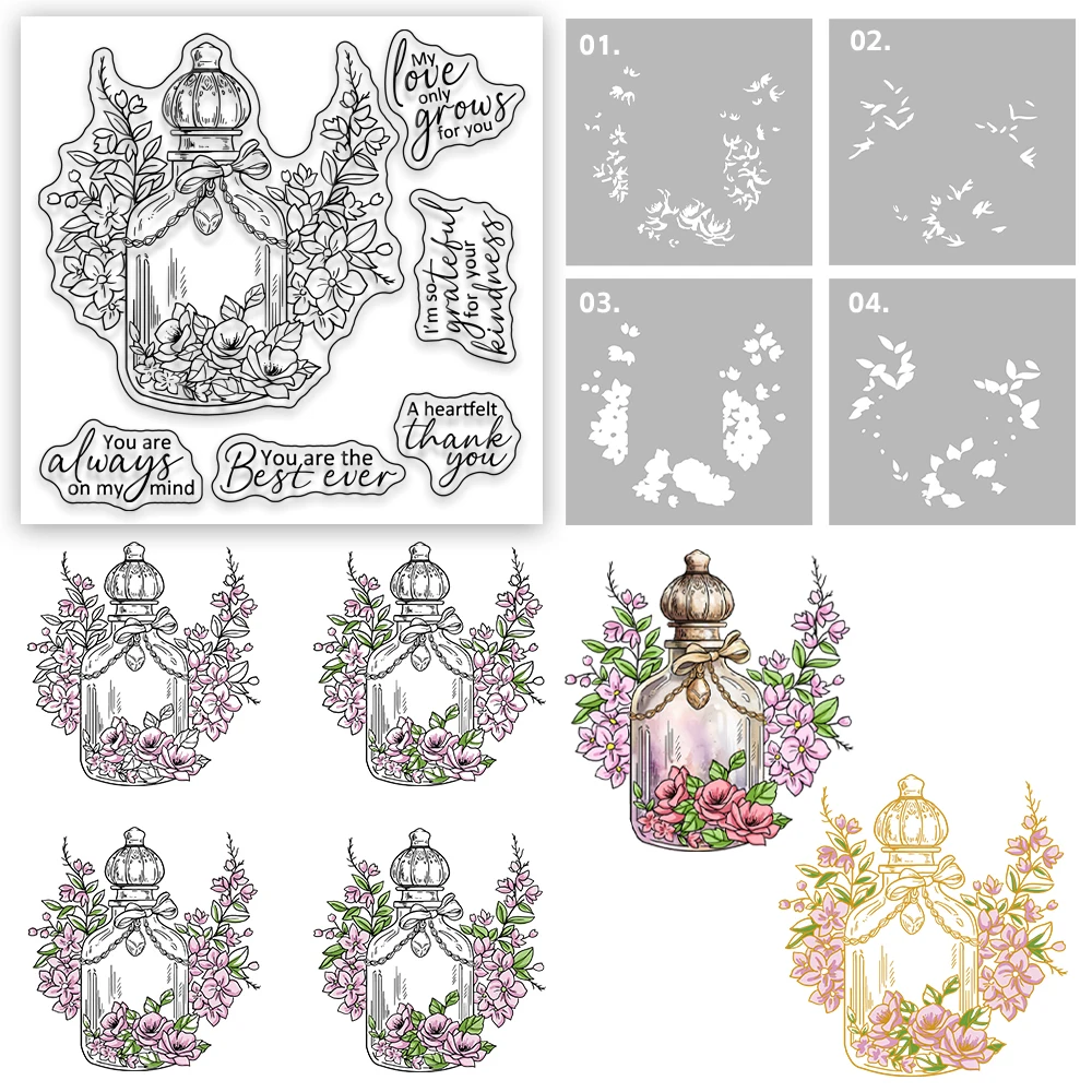 Mangocraft Perfume Bottle Flower Retro Metal Cutting Dies Clear Stamps Stencils HOT Foil Plate DIY Scrapbooking For Cards Albums
Mangocraft Perfume Bottle Flower Retro Metal Cutting Dies Clear Stamps Stencils HOT Foil Plate DIY Scrapbooking For Cards Albums