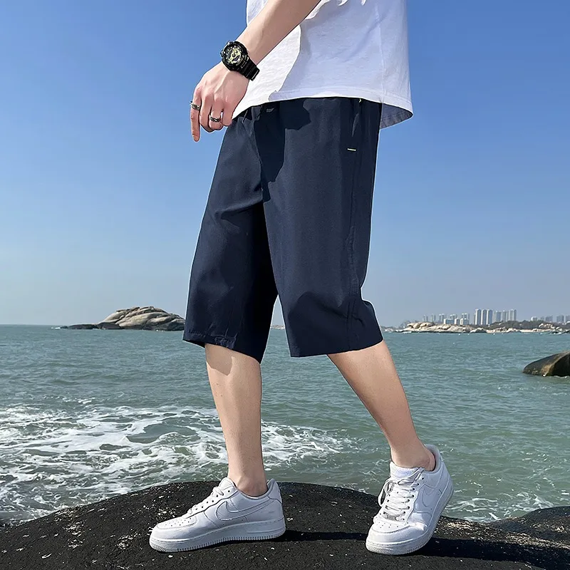Summer Thin Men's Seven-point Pants Casual Wear Young Men Sports Straight Cylinder Large Size Quick Dry Loose Shorts
Summer Thin Men's Seven-point Pants Casual Wear Young Men Sports Straight Cylinder Large Size Quick Dry Loose Shorts