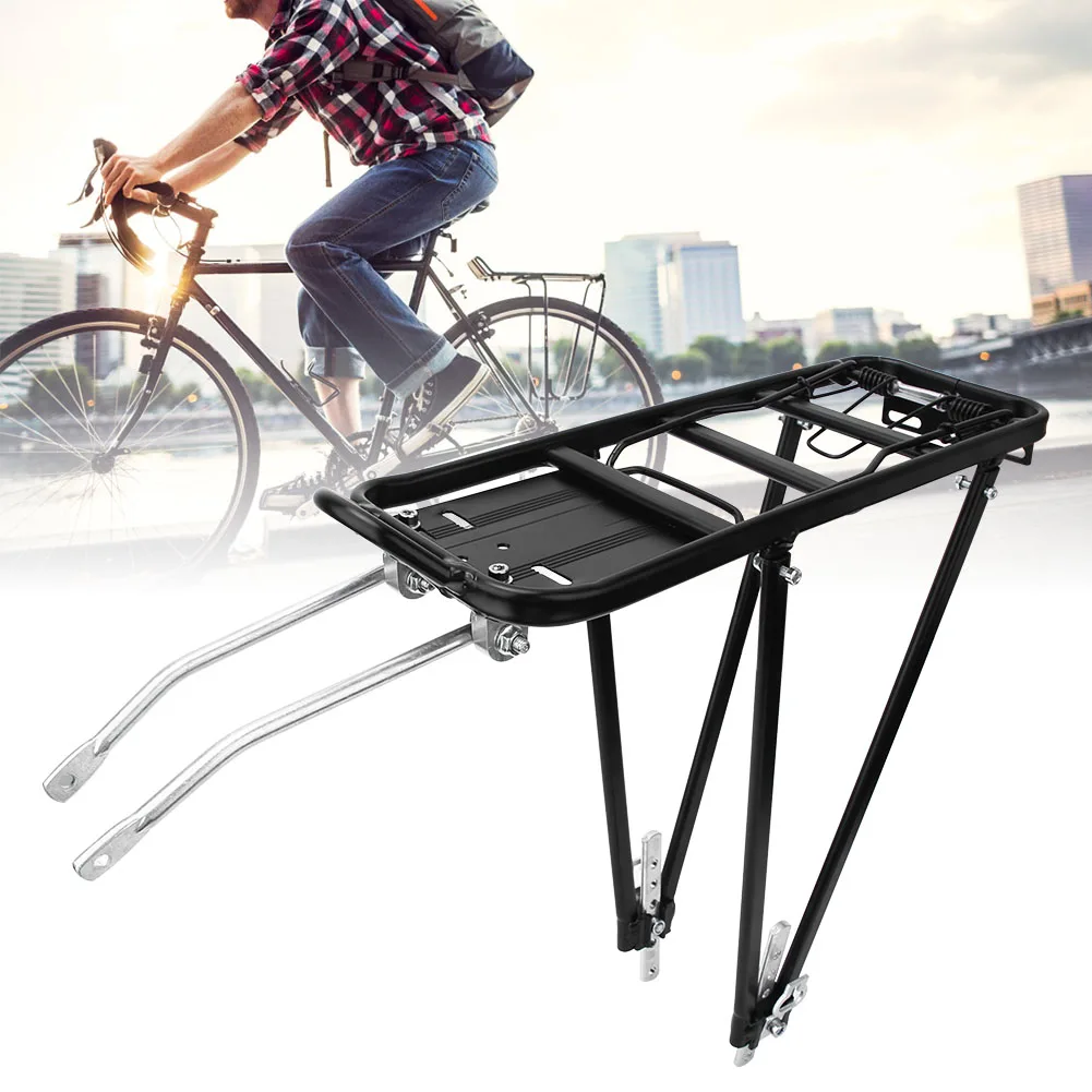 Aluminum Alloy Adjustable Bike Rear Rack Bicycle Touring Carrier for Disc V Brake Mount
Aluminum Alloy Adjustable Bike Rear Rack Bicycle Touring Carrier for Disc V Brake Mount