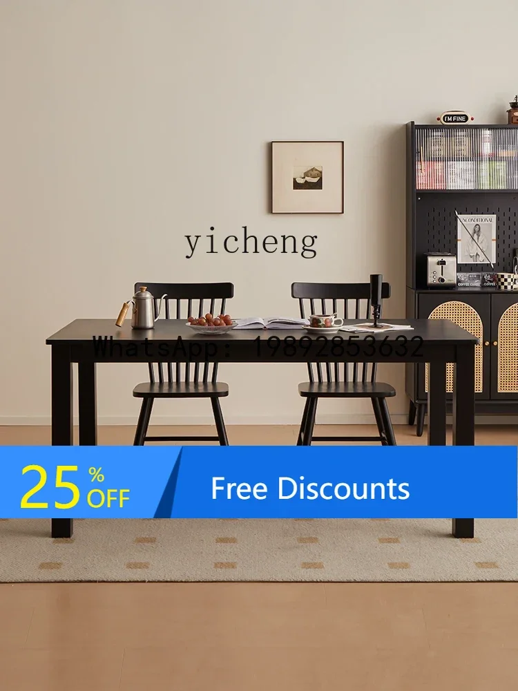 LYY Solid Wood Black Dining Table and Chair Household Large Board Table Small Apartment Living Room
LYY Solid Wood Black Dining Table and Chair Household Large Board Table Small Apartment Living Room