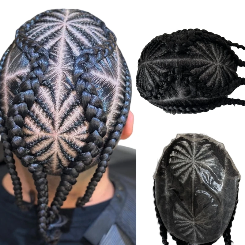 Indian Virgin Human Hair Systems 1# Jet Black Color 10A Grade Cornrow Braids BIO Toupee 8x10 Front Lace Unit for Black Men
Indian Virgin Human Hair Systems 1# Jet Black Color 10A Grade Cornrow Braids BIO Toupee 8x10 Front Lace Unit for Black Men