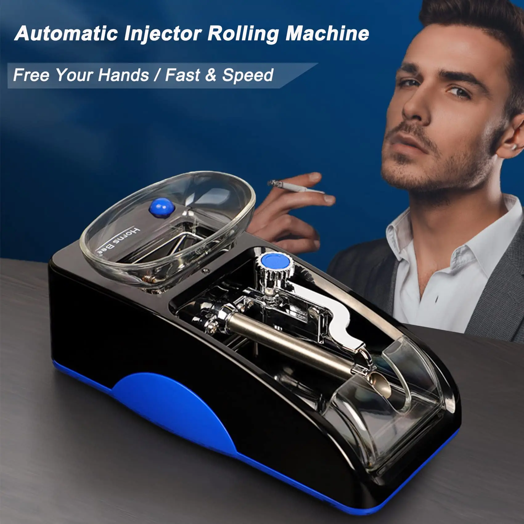 Electric Cigarette Rolling Machine Automatic Tobacco Winder Raw Grass Injector Roller Cigarette Device Smoking Cigar Accessories
Electric Cigarette Rolling Machine Automatic Tobacco Winder Raw Grass Injector Roller Cigarette Device Smoking Cigar Accessories