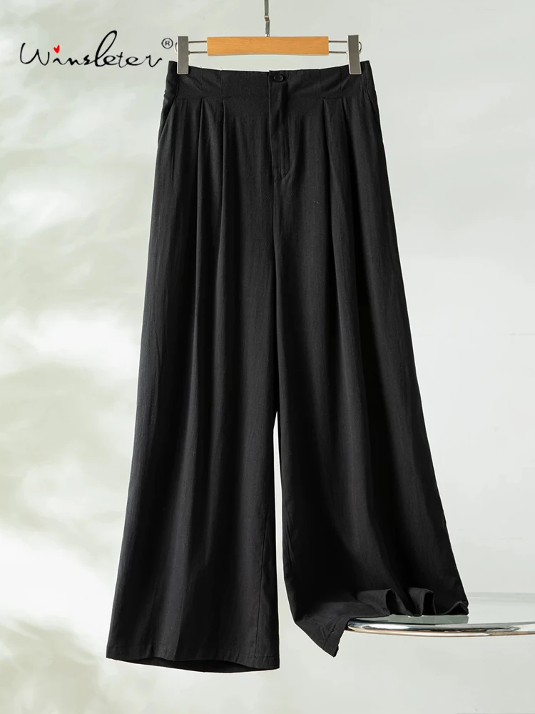 Winsleter-100%Spun Silk Elegant Trousers, Flat Waist Zipper Solid, Women Commute Lzay Wide-leg Pants, 2026 Summer New B66340CC
Winsleter-100%Spun Silk Elegant Trousers, Flat Waist Zipper Solid, Women Commute Lzay Wide-leg Pants, 2026 Summer New B66340CC