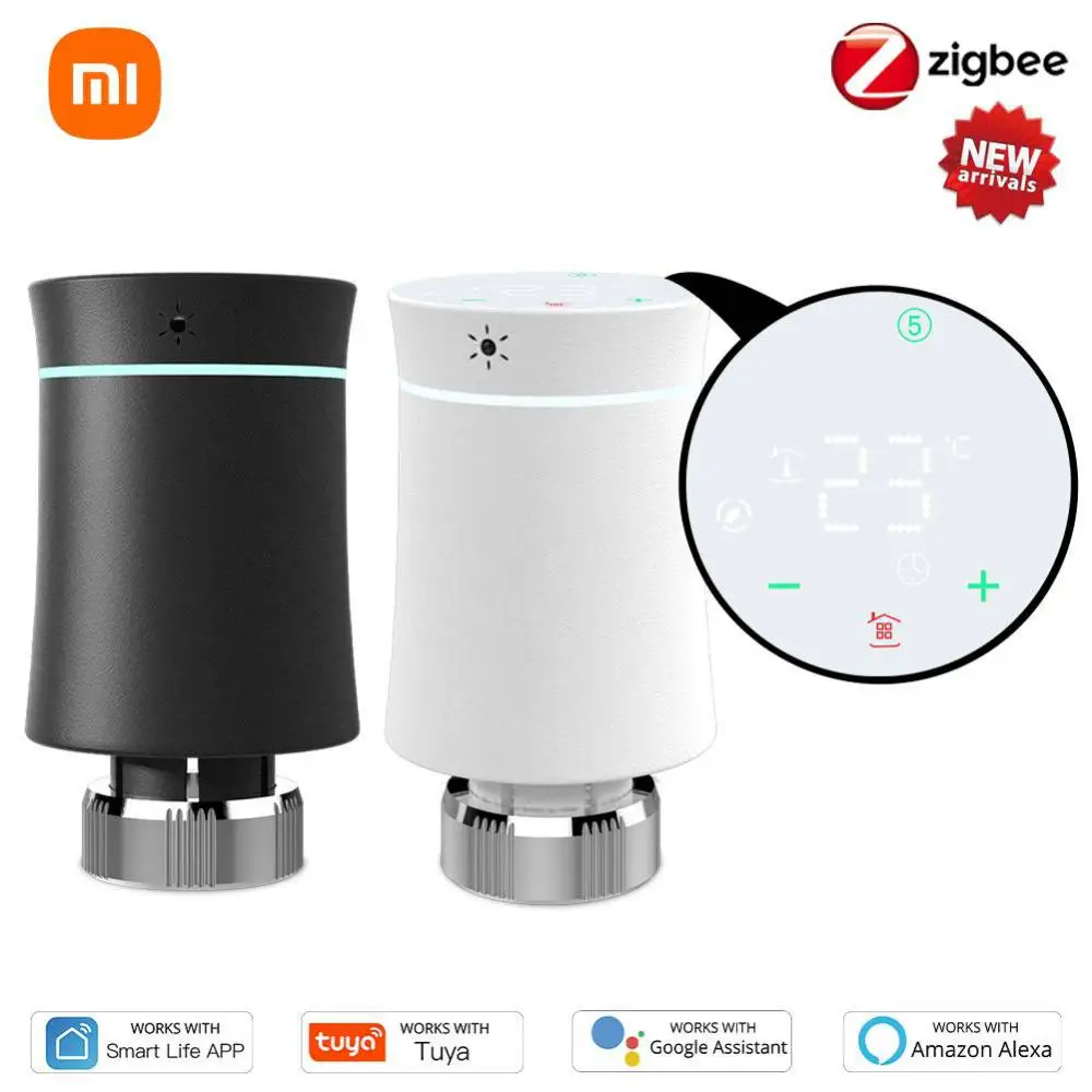 3.0 TRV Thermostat Tuya Radiator Actuator Valve Smart Programmable Temperature Controller Alexa Voice Control
3.0 TRV Thermostat Tuya Radiator Actuator Valve Smart Programmable Temperature Controller Alexa Voice Control