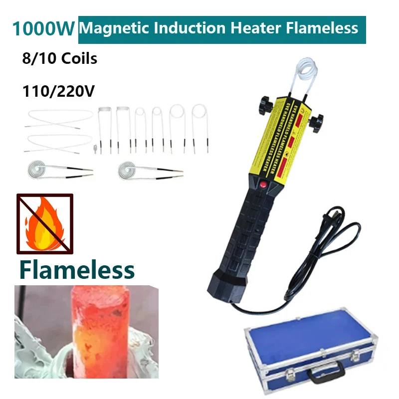 1000W Magnetic Induction Heater Kit 110V 220V Automotive Flameless Heating Machine with 10 Coils Car Repair Tool Heavy Dut
1000W Magnetic Induction Heater Kit 110V 220V Automotive Flameless Heating Machine with 10 Coils Car Repair Tool Heavy Dut