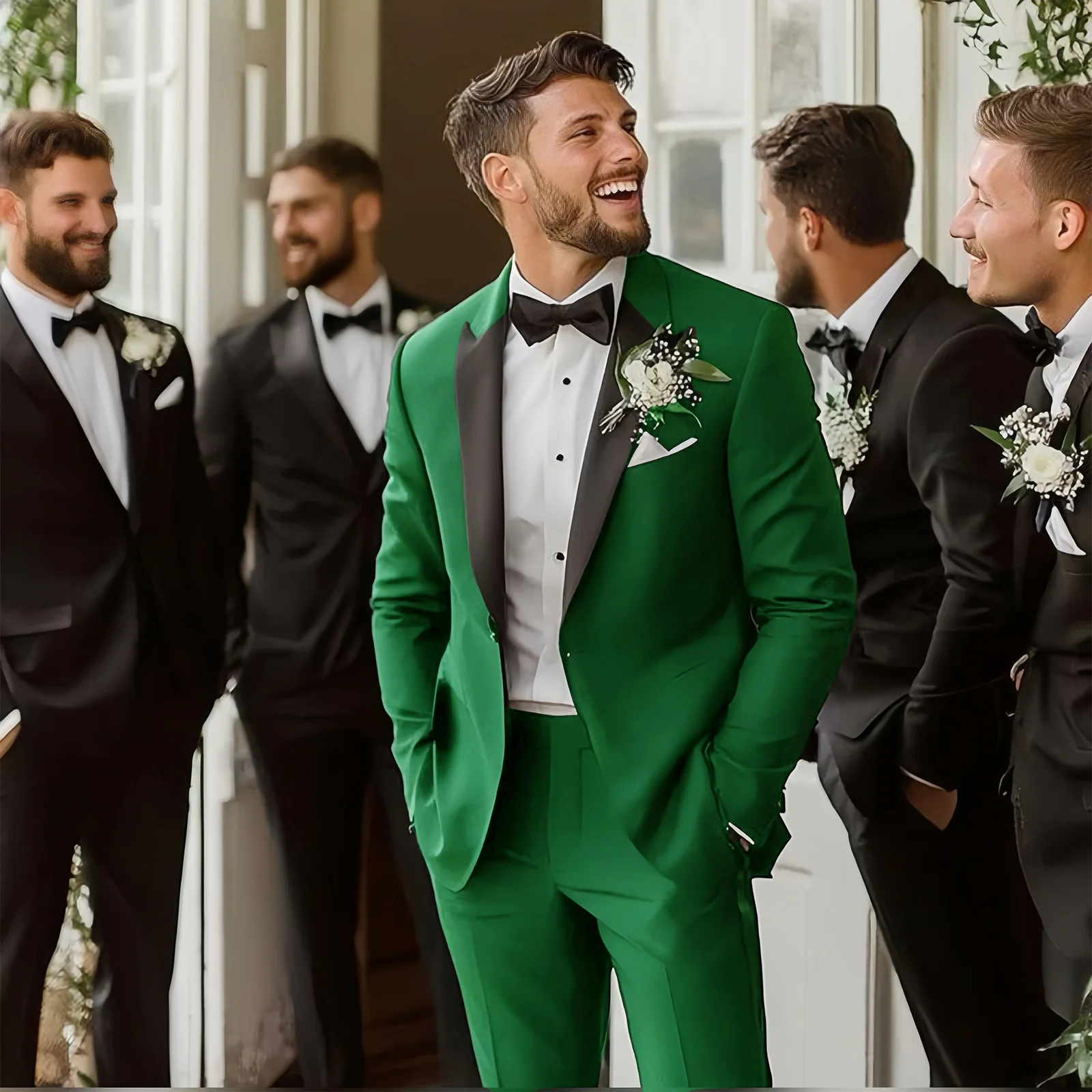 AnnieBritney Wedding Green Man 2 Piece Outfit Slim Fit Peaked Lapel Solid Tuxedo Daily Boys Suit Traje De Hombre Elegante Suits
AnnieBritney Wedding Green Man 2 Piece Outfit Slim Fit Peaked Lapel Solid Tuxedo Daily Boys Suit Traje De Hombre Elegante Suits