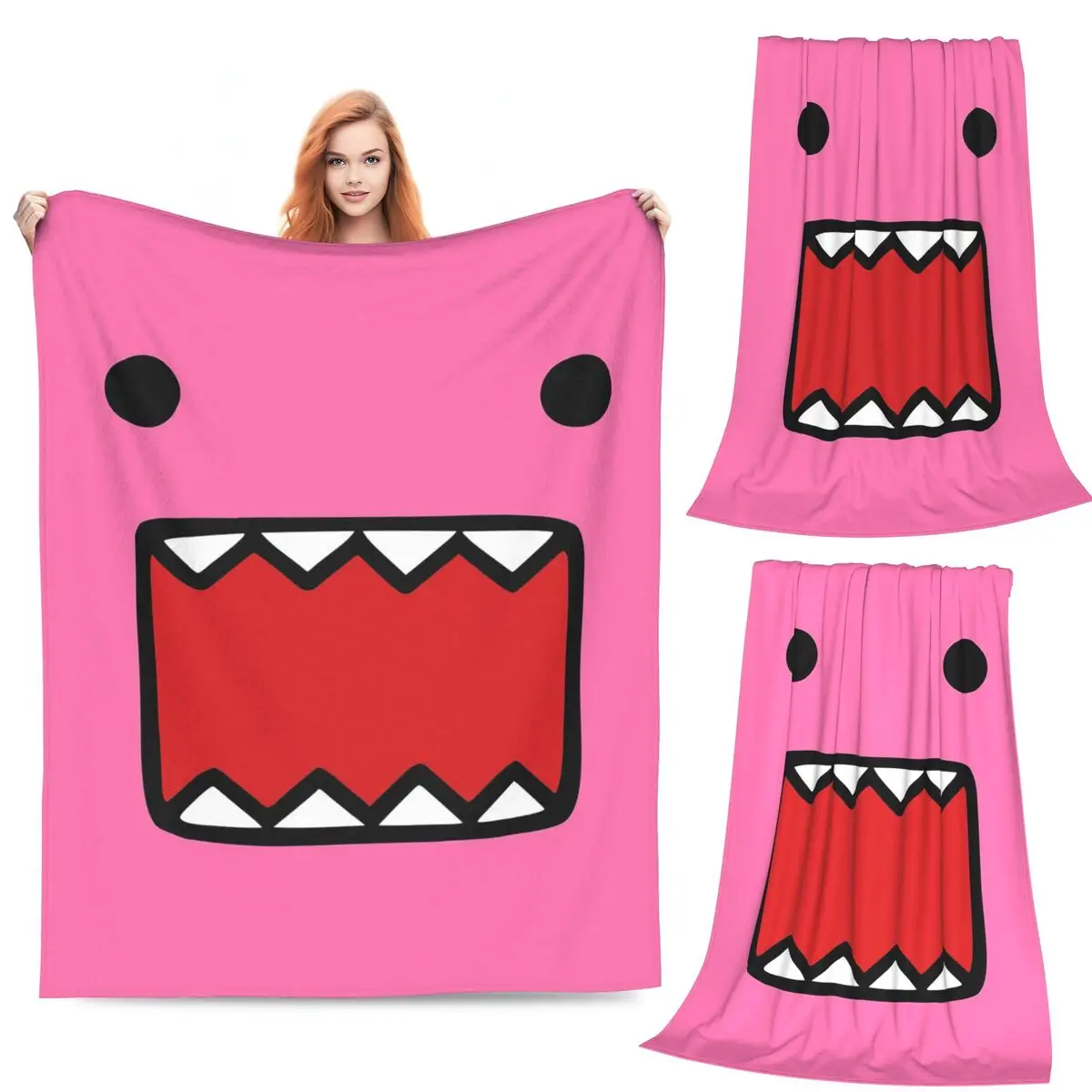 Domo Kun Doll Face Blankets Fleece Sofa Throw Blanket Breathable for Home Bedroom Travel Throws Bedspread Quilt
Domo Kun Doll Face Blankets Fleece Sofa Throw Blanket Breathable for Home Bedroom Travel Throws Bedspread Quilt