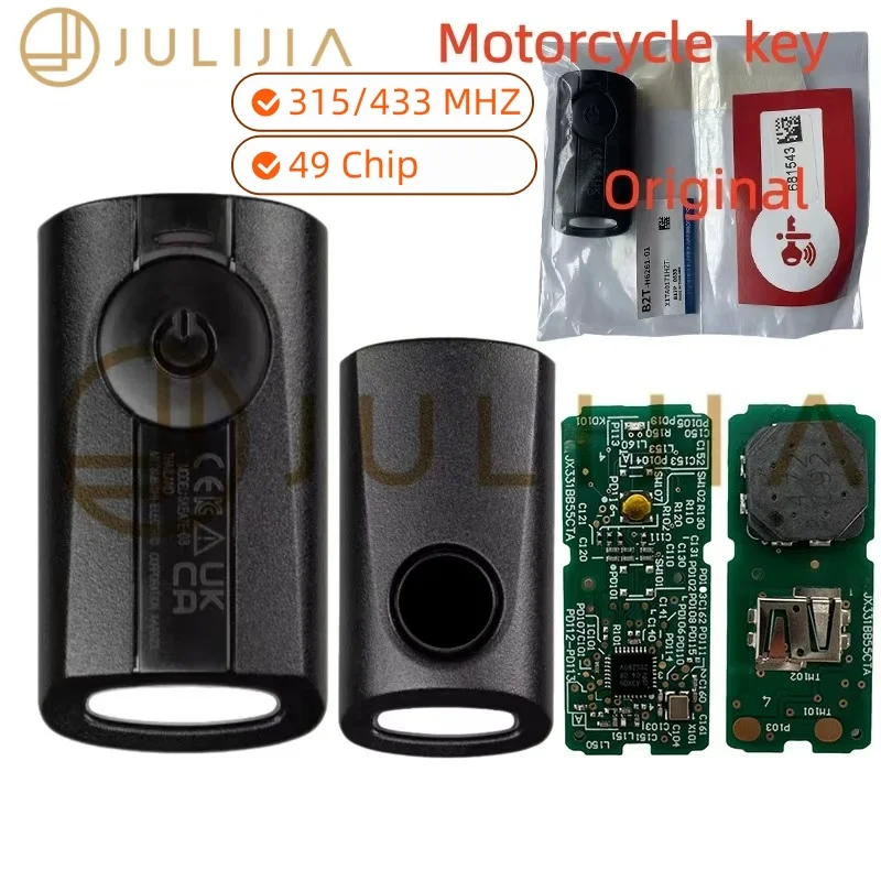 JULIJIA Origianl For Yamaha Motorcycle Key SKEA71-03 For NMAX V2 AEROX S V1 V2 XMAX SNIPER 155 ID49 chip 433mhz 315mhz 1 Buttons
JULIJIA Origianl For Yamaha Motorcycle Key SKEA71-03 For NMAX V2 AEROX S V1 V2 XMAX SNIPER 155 ID49 chip 433mhz 315mhz 1 Buttons