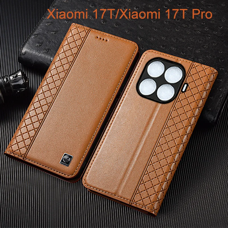 Napa Inner Grid Genuine Leather Flip Case For Xiaomi Mi 17T Pro Phone Cover Card Cases Scratch Proof
Napa Inner Grid Genuine Leather Flip Case For Xiaomi Mi 17T Pro Phone Cover Card Cases Scratch Proof