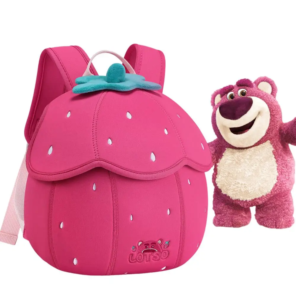 Disney Toy Story Lotso Bear Backpack Cute 3D Strawberry-Shaped Children School Bag with Anti-Lost Design
Disney Toy Story Lotso Bear Backpack Cute 3D Strawberry-Shaped Children School Bag with Anti-Lost Design