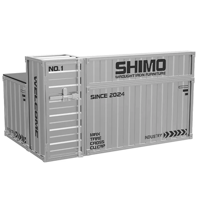 Industrial wind checkout page creative container bar bar commercial milk tea shop bar table corner retro reception desk
Industrial wind checkout page creative container bar bar commercial milk tea shop bar table corner retro reception desk