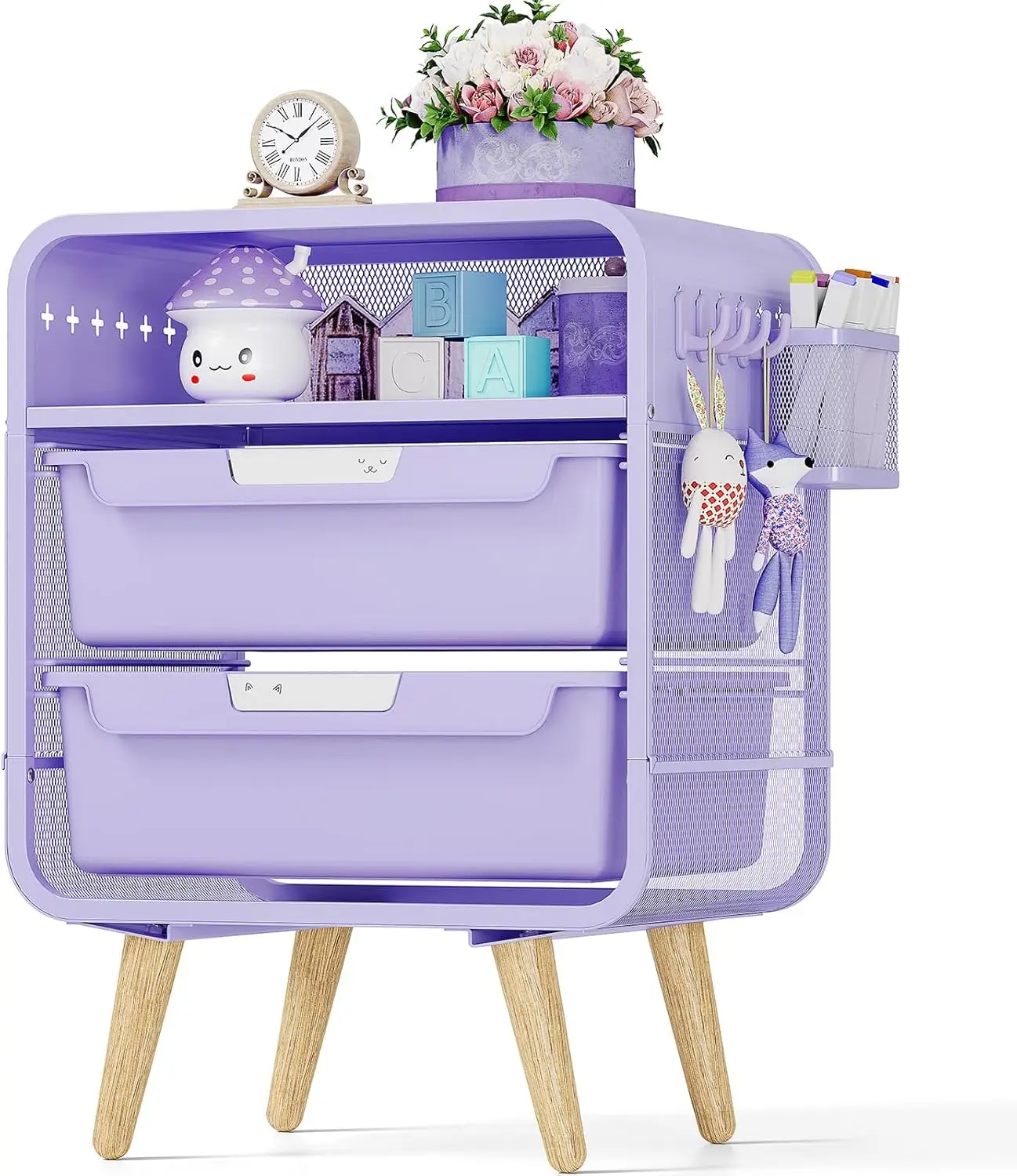 Girls Bedside Table,Night Side Table,Kids Night Stand,End Tables Bedroom,Purple Cute Nightstand With Storage Dra
Girls Bedside Table,Night Side Table,Kids Night Stand,End Tables Bedroom,Purple Cute Nightstand With Storage Dra