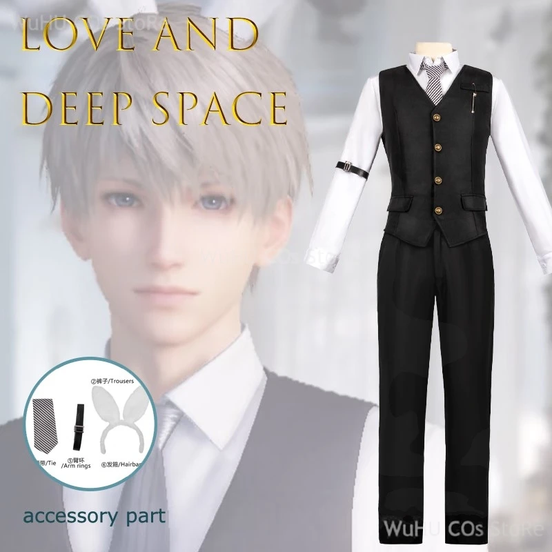 Love And Deep Space Bunny Ears Butler Plush Trap Xavier Cosplay Costume Full Set Anime Outfit Daily Wear Men Halloween Roleplay
Love And Deep Space Bunny Ears Butler Plush Trap Xavier Cosplay Costume Full Set Anime Outfit Daily Wear Men Halloween Roleplay