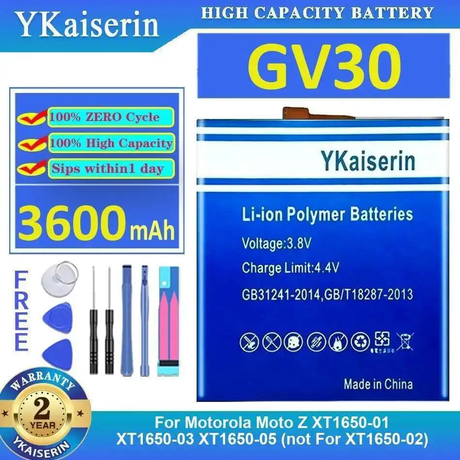 Mobile Phone Battery GV30 3600Mah For Motorola Moto Z XT1650-01 XT1650-03 XT1650-05 Not XT1650-02
Mobile Phone Battery GV30 3600Mah For Motorola Moto Z XT1650-01 XT1650-03 XT1650-05 Not XT1650-02