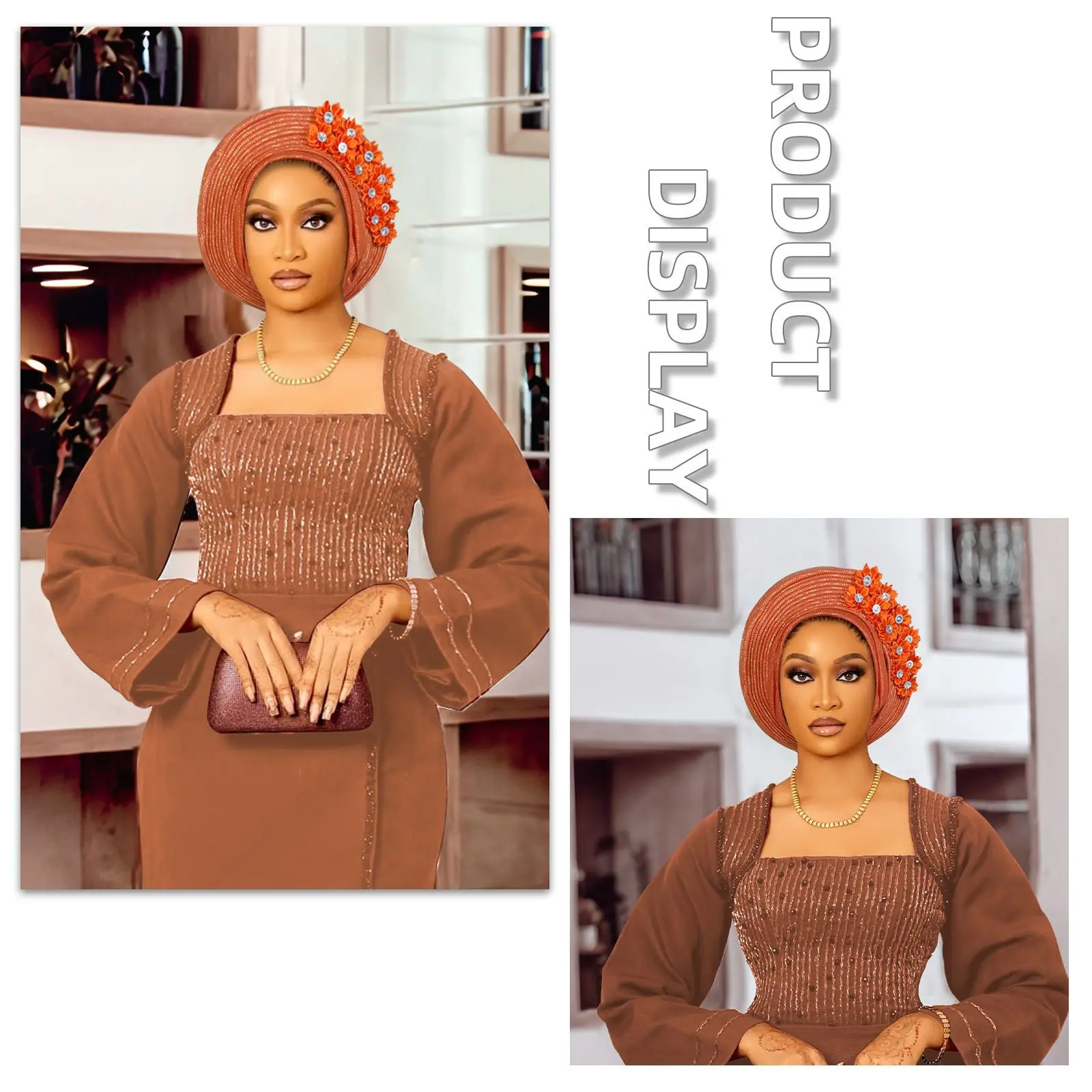 Bonnet Femme Gele Headtie Already Made Nigerian Turbans for Women Aso Oke Gele African Head Wrap Fashion Cap High Quality 1Set
Bonnet Femme Gele Headtie Already Made Nigerian Turbans for Women Aso Oke Gele African Head Wrap Fashion Cap High Quality 1Set