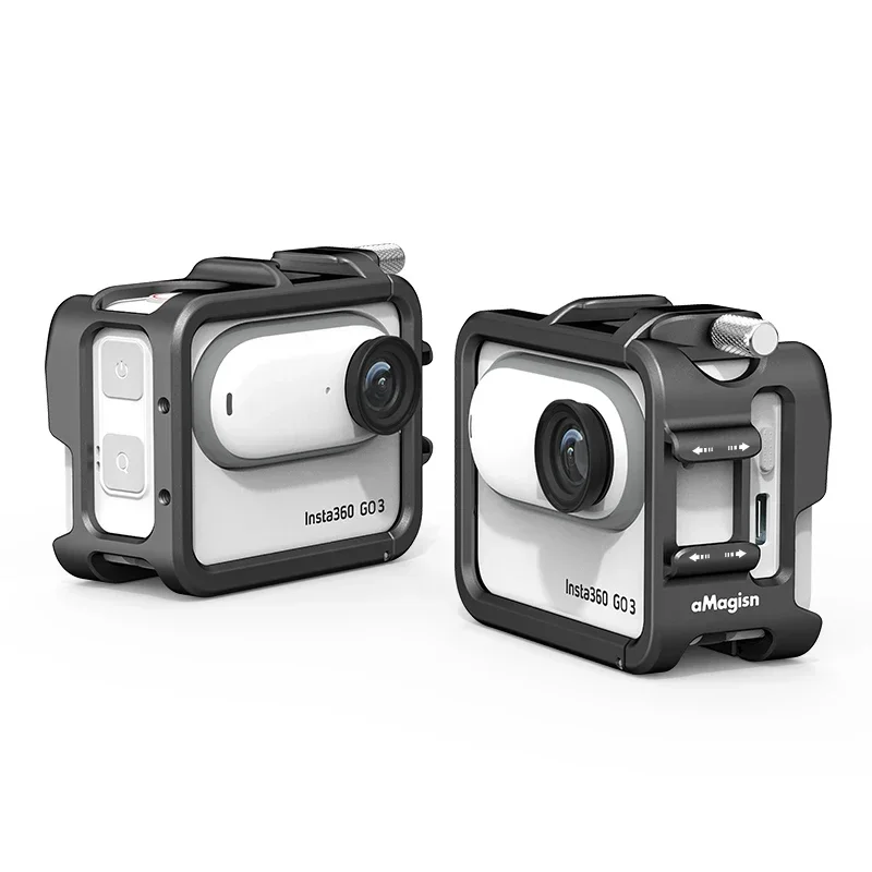 For Insta360 GO3 Metal Rabbit Cage with Double Cold Shoe Camera Cage Protective Frame Accessories
For Insta360 GO3 Metal Rabbit Cage with Double Cold Shoe Camera Cage Protective Frame Accessories