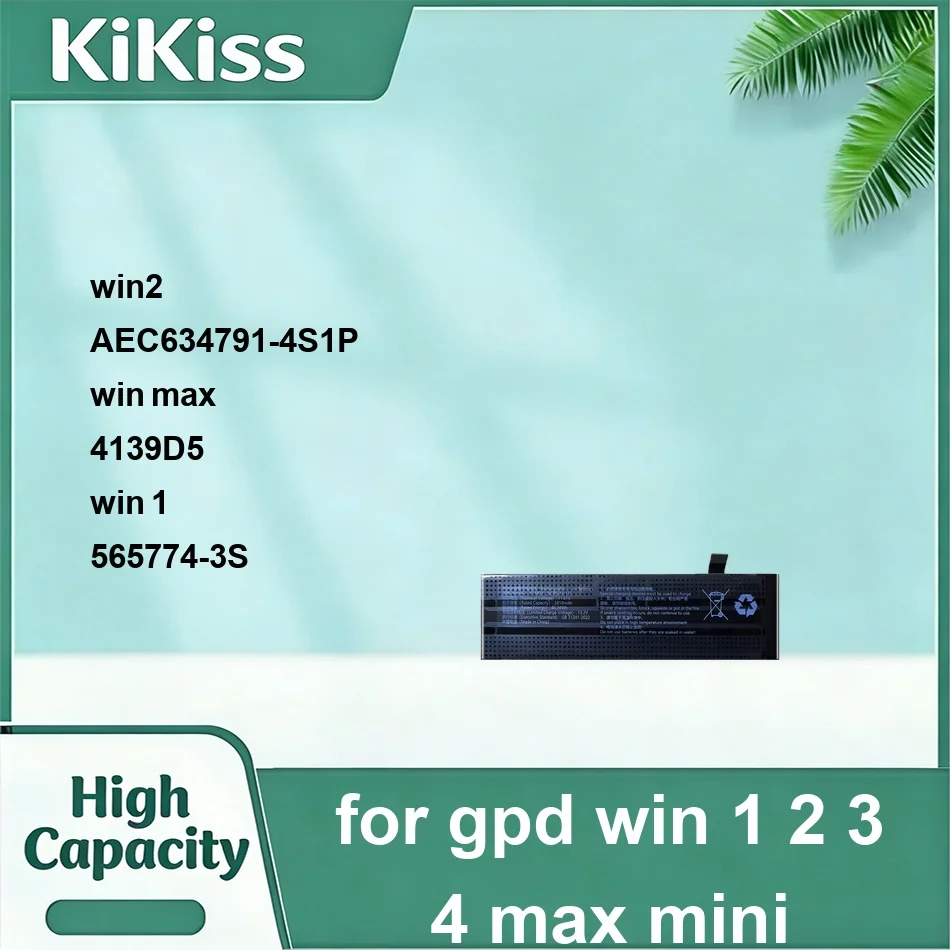 Аккумулятор для планшета с длительным сроком службы 4139D5 AEC634791-4S1P WIN2 0-7800 мАч для Gpd Win 1 2 3 4 Max Mini
Аккумулятор для планшета с длительным сроком службы 4139D5 AEC634791-4S1P WIN2 0-7800 мАч для Gpd Win 1 2 3 4 Max Mini