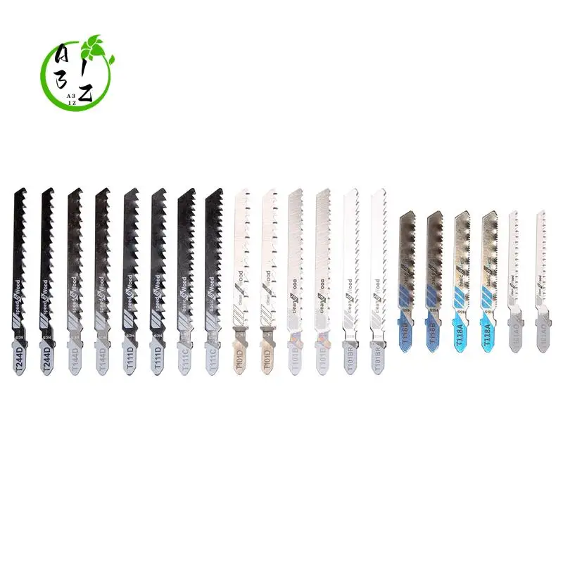 A31Z-20 Pcs T-Shank Jigsaw Blades Set, Jig Saw Blades Fits Most T Shank Jig Saw, Blades For Cutting Metal, Wood
A31Z-20 Pcs T-Shank Jigsaw Blades Set, Jig Saw Blades Fits Most T Shank Jig Saw, Blades For Cutting Metal, Wood