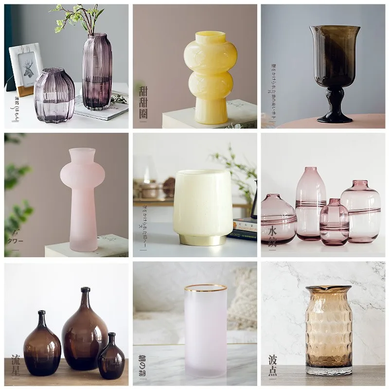 Handblown Glass Flower Vase Collection Home Decorative Items Geometric Pattern Classical Style for Living Room Bedroom
Handblown Glass Flower Vase Collection Home Decorative Items Geometric Pattern Classical Style for Living Room Bedroom