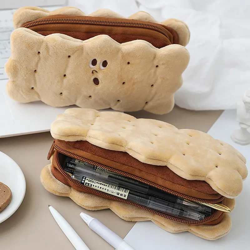 Large Capacity Lovely Sandwich Cookies Biscuit Plush Pencil Case Zipper Cosmetic Pouch Storage Bag Organizer Stationery Pen Box
Large Capacity Lovely Sandwich Cookies Biscuit Plush Pencil Case Zipper Cosmetic Pouch Storage Bag Organizer Stationery Pen Box