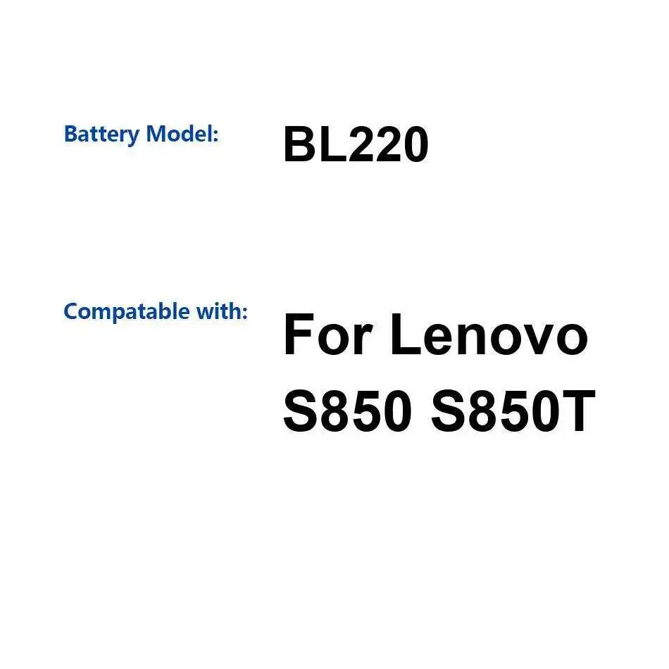 Для Lenovo S850 S850T аккумулятор мобильного телефона высокой эффективности BL220 2150 мАч
Для Lenovo S850 S850T аккумулятор мобильного телефона высокой эффективности BL220 2150 мАч