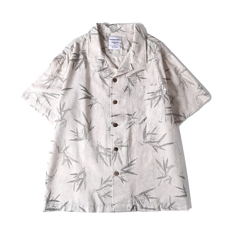 Cuban Collar Print Cotton Shirts for Men Japan Korea Streetwear Fashion Loose Causal Short Sleeve Shirt Unisex Beach Blouses
Cuban Collar Print Cotton Shirts for Men Japan Korea Streetwear Fashion Loose Causal Short Sleeve Shirt Unisex Beach Blouses