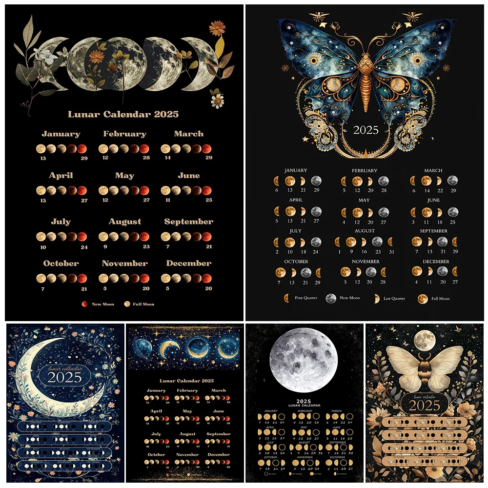 2025 Moon Phase Lunar Calendar Illustration Wall Art Canvas Print,Witches,Rituals,Wicca Art Poster And Print,Home Decor Unframed
2025 Moon Phase Lunar Calendar Illustration Wall Art Canvas Print,Witches,Rituals,Wicca Art Poster And Print,Home Decor Unframed