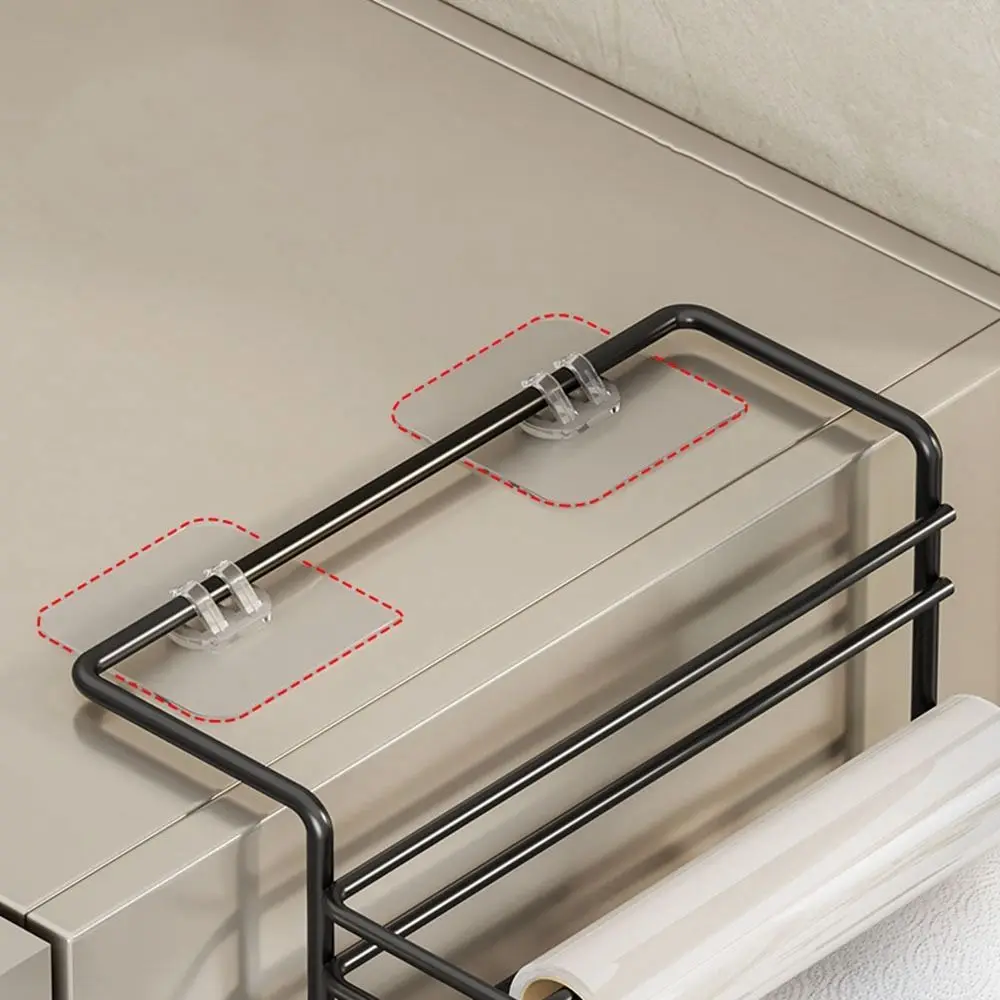 Carbon Steel Refrigerator Side Shelf Wall Hanging Space Saving Cling Film Storage Rack No-Hole Spice Organizer Kitchen
Carbon Steel Refrigerator Side Shelf Wall Hanging Space Saving Cling Film Storage Rack No-Hole Spice Organizer Kitchen
