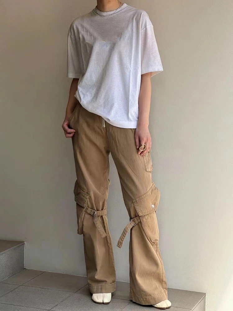Khaki Straight Work Pants y2k Retro High Street Multi-Pocket Design Women's Casual Pants 2024 Summer New
Khaki Straight Work Pants y2k Retro High Street Multi-Pocket Design Women's Casual Pants 2024 Summer New