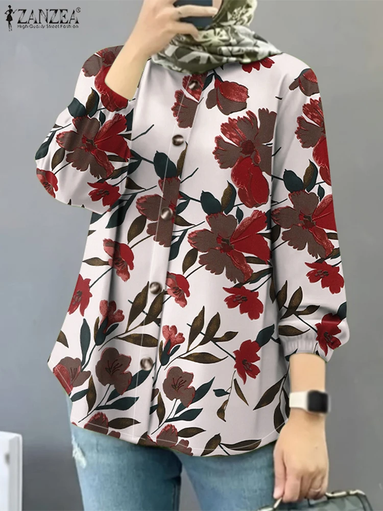 ZANZEA 2025 Spring Bohemain Blouses Women Vintage Floral Printed Shirts Casual Long Sleeve Muslim Tops Islamic Blusas Kaftan
ZANZEA 2025 Spring Bohemain Blouses Women Vintage Floral Printed Shirts Casual Long Sleeve Muslim Tops Islamic Blusas Kaftan