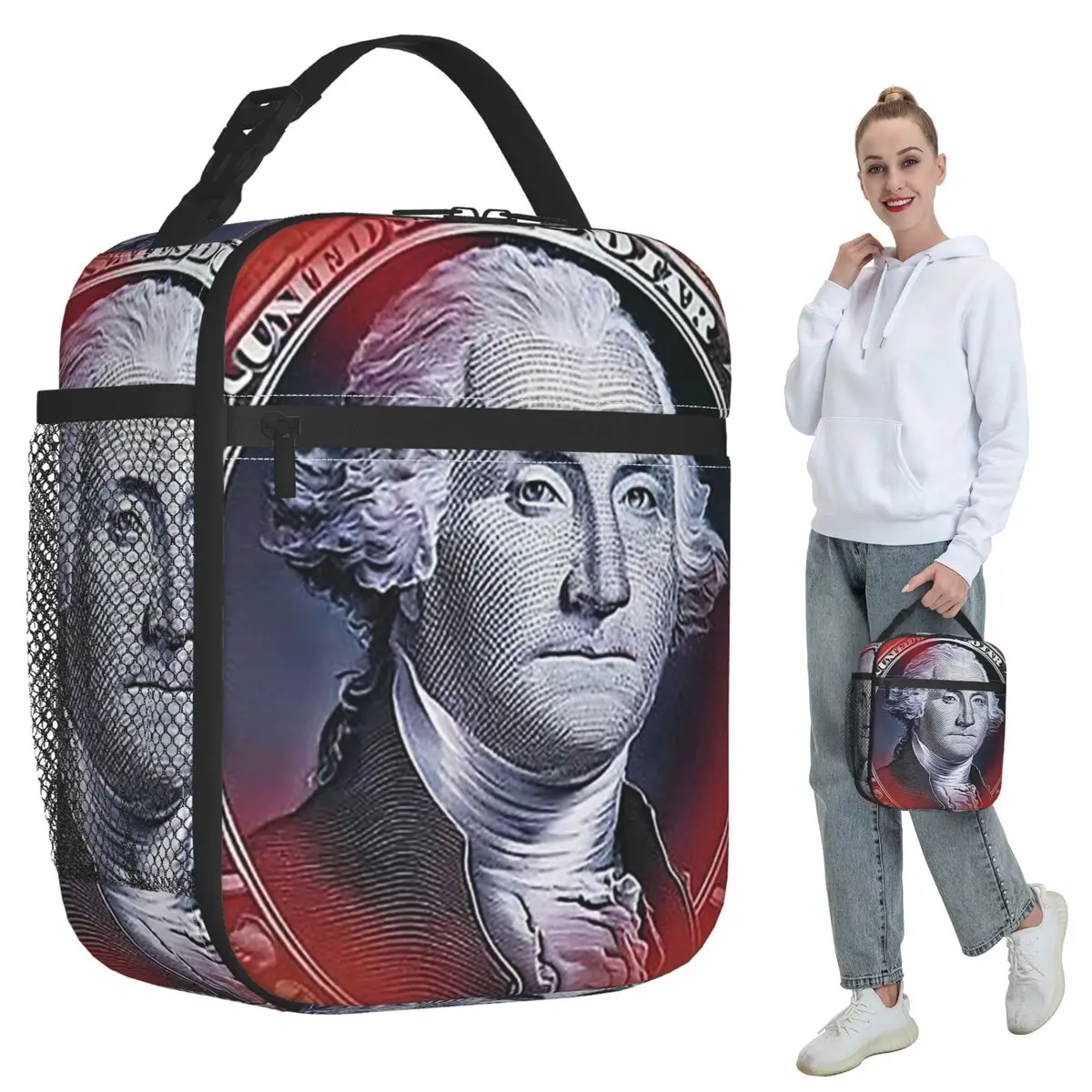George Washington And Abraham Lincoln Insulated Lunch Bag for Women Cooler Thermal Food Box Tote Portable Lunch Boxes Container
George Washington And Abraham Lincoln Insulated Lunch Bag for Women Cooler Thermal Food Box Tote Portable Lunch Boxes Container