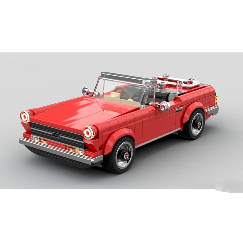 MOC- Building Block Car Model 270 parts TR6 red convertible Classic City Speed toy Boy Christmas gift
MOC- Building Block Car Model 270 parts TR6 red convertible Classic City Speed toy Boy Christmas gift
