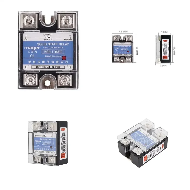 Kincony Relay Power Accessories SSR 10A Single Phase Solid State Relay DC Control AC MGR-1 D4810 Load Voltage 24-480V
Kincony Relay Power Accessories SSR 10A Single Phase Solid State Relay DC Control AC MGR-1 D4810 Load Voltage 24-480V